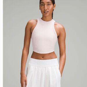 Lululemon hold tight cropped tank top, pink 6